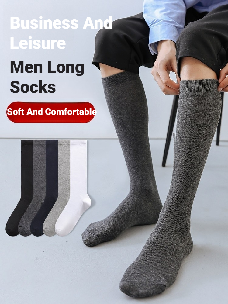 Sock Garter Men - 1 Çift Erkek Düz Renk Diz