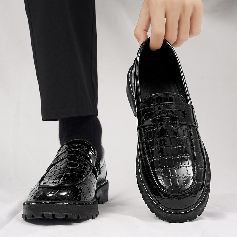 Formal Men Daily Wear Footwear - Erkek Ayakkabıları, Günlük Kullanıma Uygun, Timsah