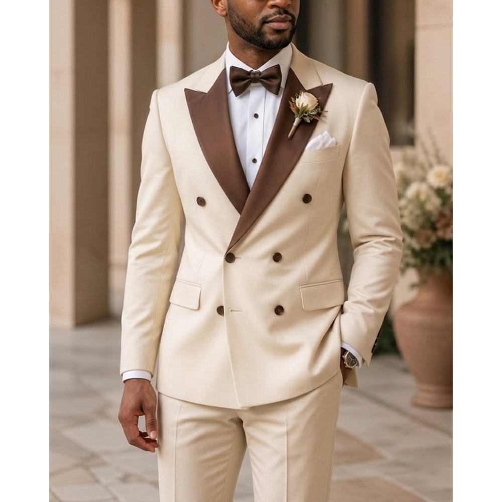 Men Formal Wear Modern - Erkekler Kruvaze Smokin Takım Elbise Moda