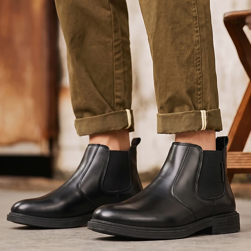 Erkek Deri Chelsea Bilekli Bot - Men Formal Wear With Boots incelemesi ve fiyatı