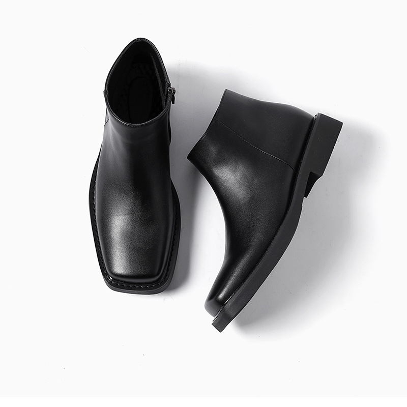 Lüks moda siyah erkekler rahat - Men Formal Wear With Boots incelemesi ve fiyatı