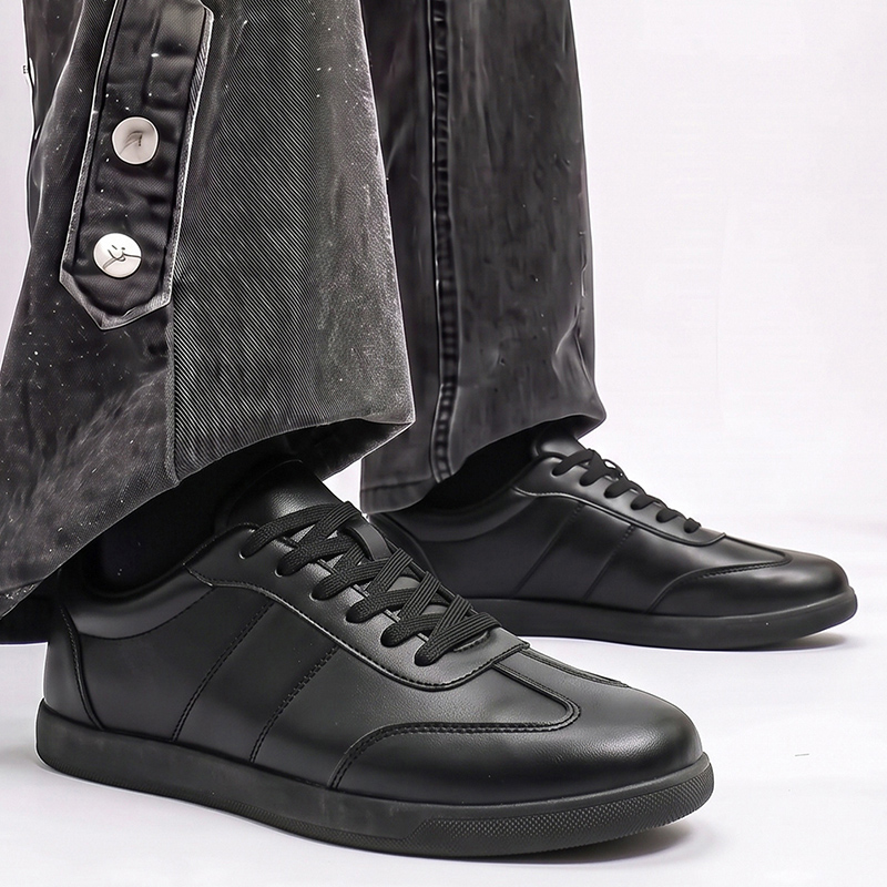 Çok Yönlü Erkek Hakiki Deri Ay - Men Formal Wear All Black incelemesi ve fiyatı