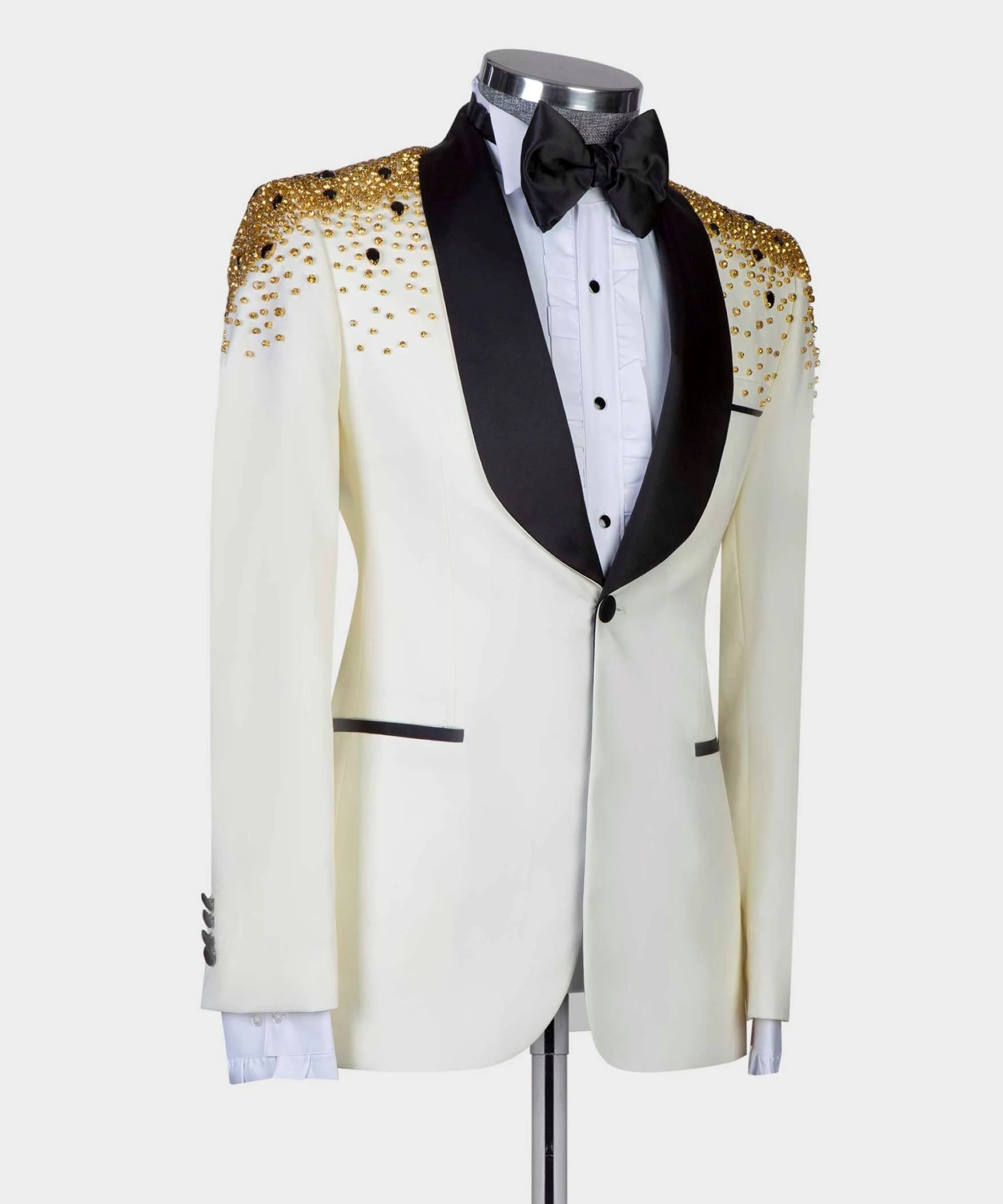 Erkek Lüks Kristal Boncuklu Ta - Men Formal Wear Modern incelemesi ve fiyatı