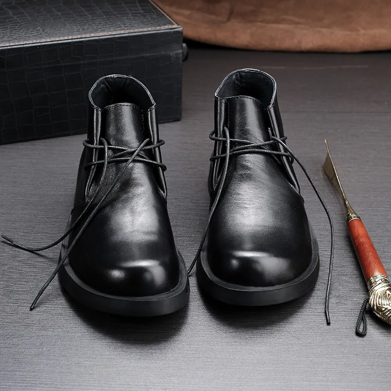 Vintage Hakiki Deri erkek Ayak - Men Formal Wear With Boots incelemesi ve fiyatı